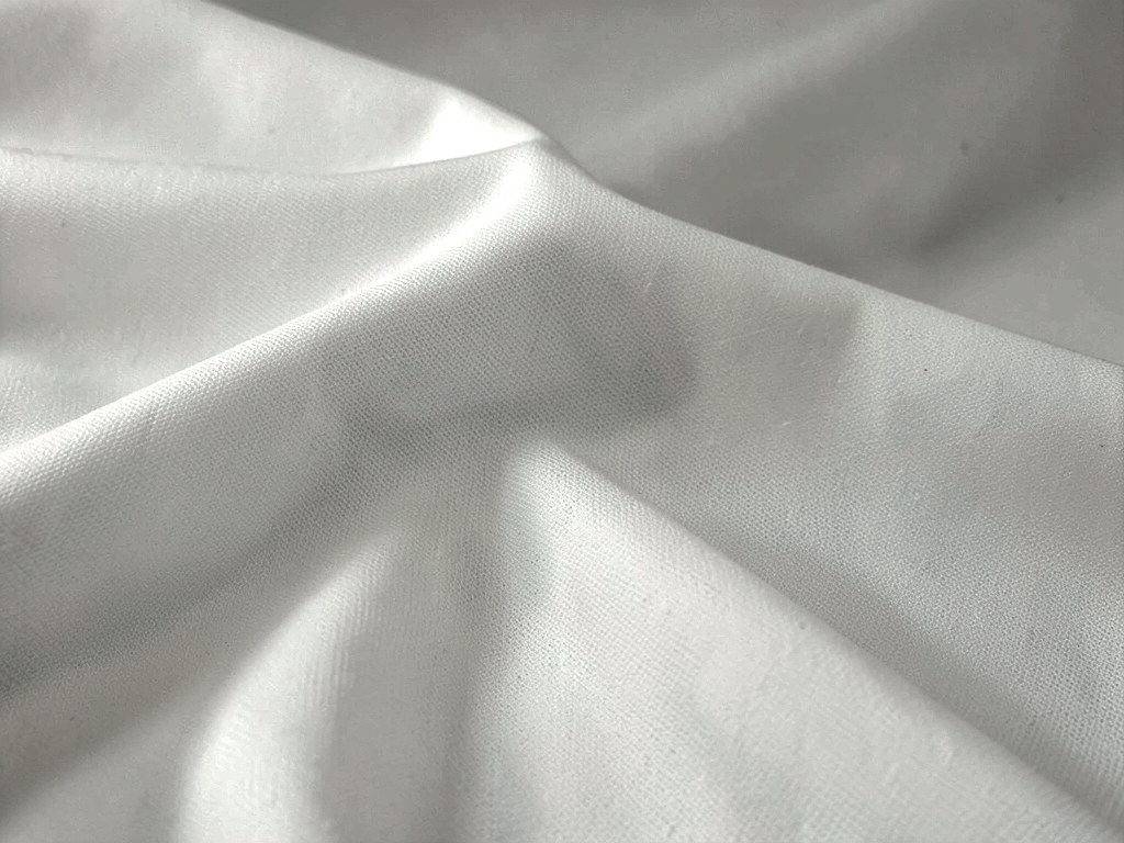 White Dobby Stretch Fabric