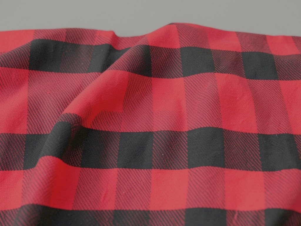 Red and Black Cotton Checks