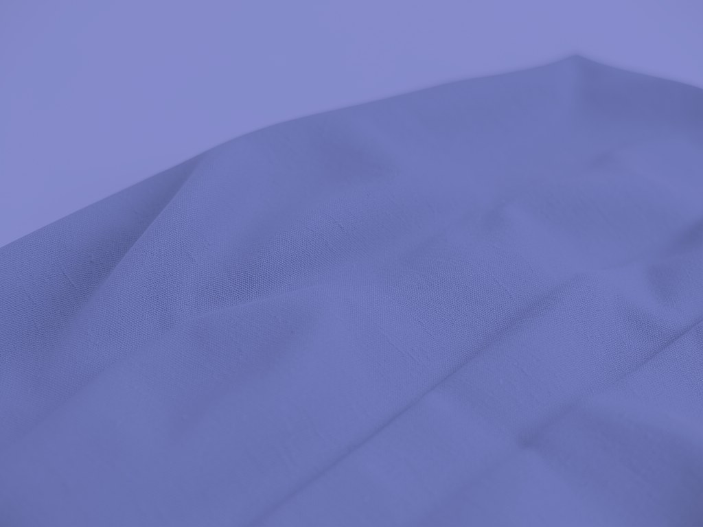 Blue Cotton Plain Dyed Fabric