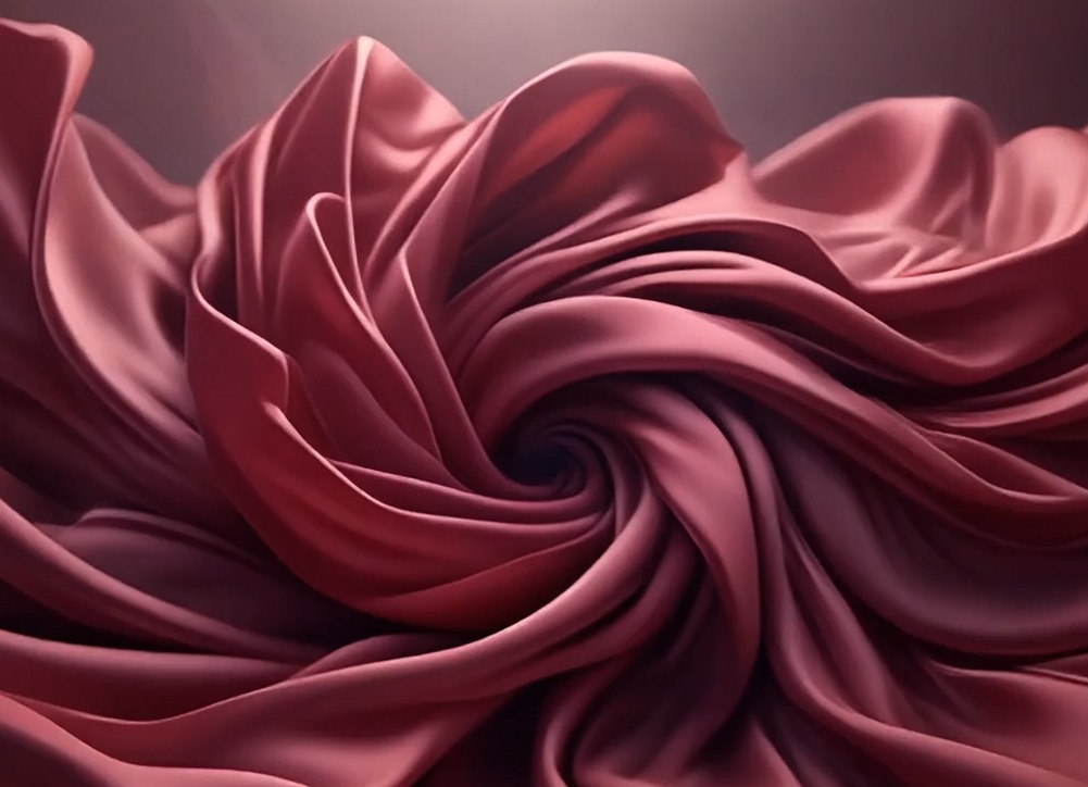 Maroon Polyester-Cotton Blend