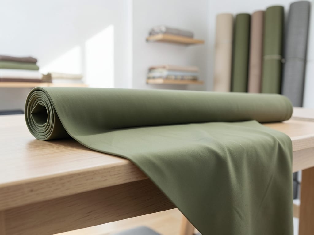 Olive Cotton Stretch Matty photo 3