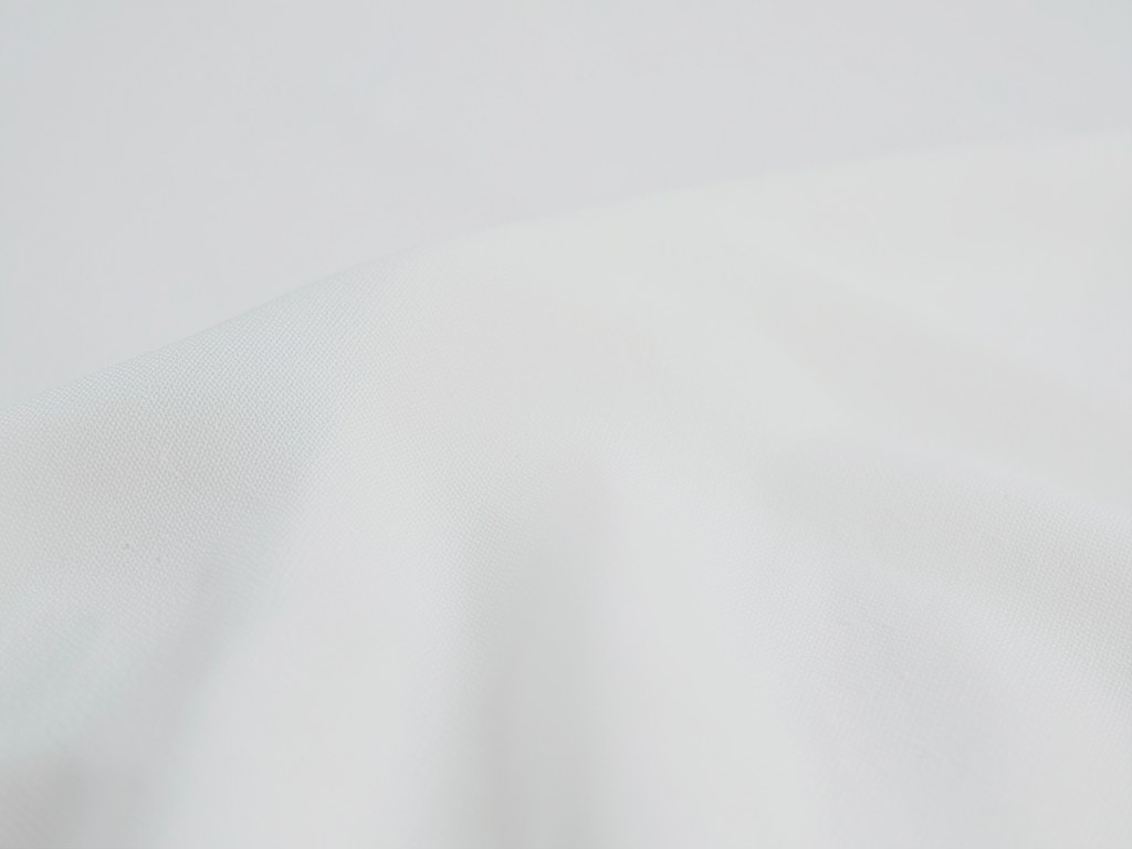 White Stretch Plain Weave