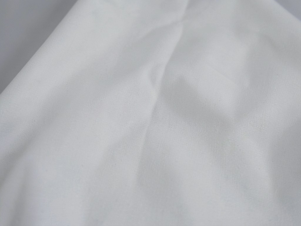 White Plain Stretch Fabric