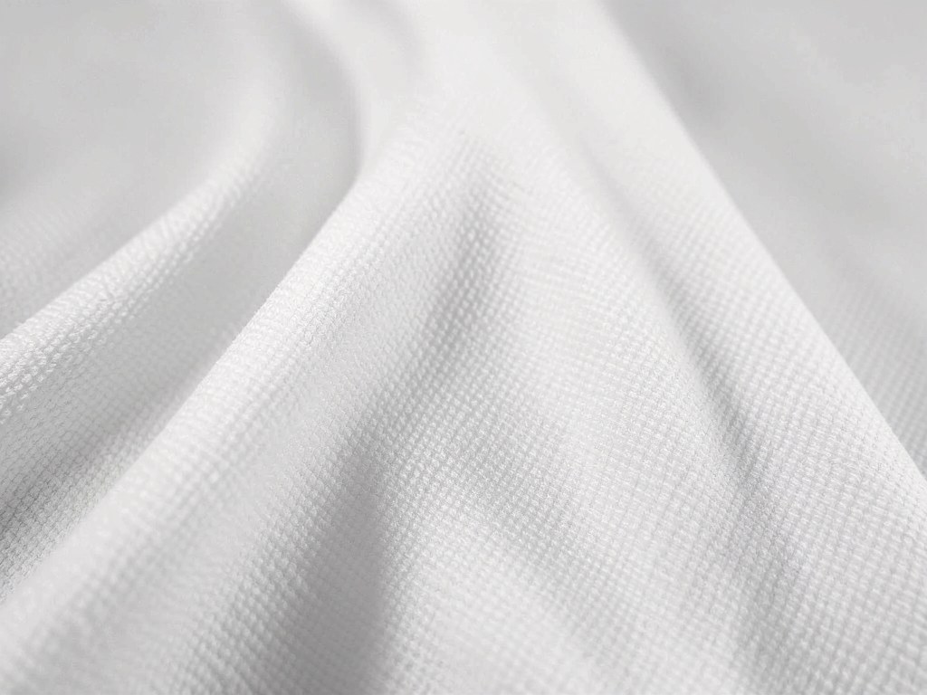 White Dobby Stretch Fabric