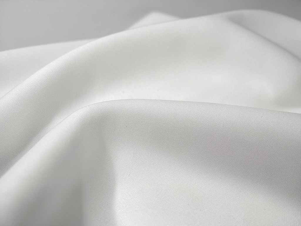 White Twill Stretch Fabric